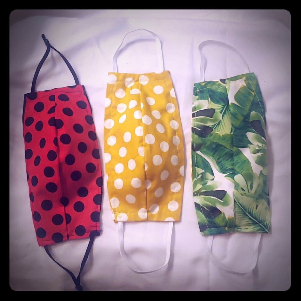SOLD Beautiful summer style homemade mask SOLD